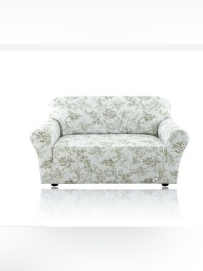 ‘Sage Garden Bliss’ Furniture Slipcover Loveseat (Green White)